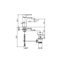 Miscelatore 3055/30C0 Serie H2OMIX3000 Gruppo Bidet - GATTONI