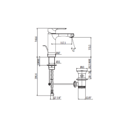 miscelatore lavabo 3045/30C0 serie H2OMIX3000 - GATTONI